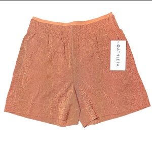 Athleta Orange Pull On Casual Athletic Echo Shorts Womens 2 NWT